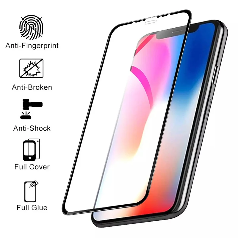 Взрывозащищенный протектор экрана гибкая пленка для iPhone Xs Max XR Nano Microcrystal