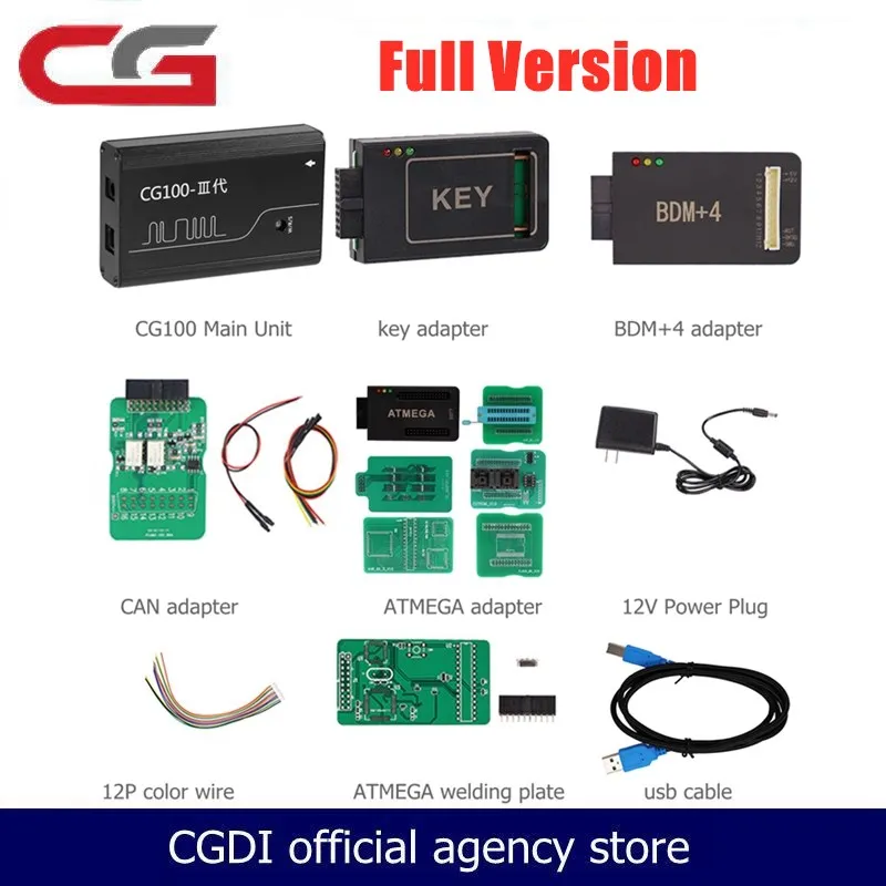 Оригинальный программатор ключа CGDI CG100 III PROG полная версия все адаптеры функции