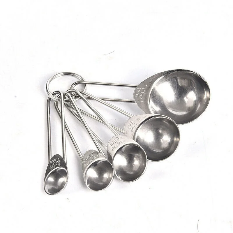 

Measure Spoon Sugar Cake Baking 5PCS/Set Measuring Spoons Stainless Steel
