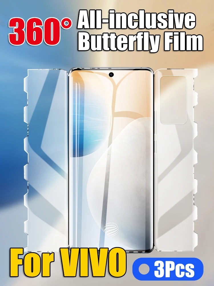 

X90Pro+ Screen Protector For VIVO X90 X90Pro Butterfly Hydrogel Film X90S Front Back Camera Edge