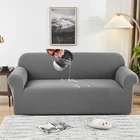 Водонепроницаемый плотный чехол для дивана, жаккардовый однотонный чехол с принтом, L-образная форма, для гостиной