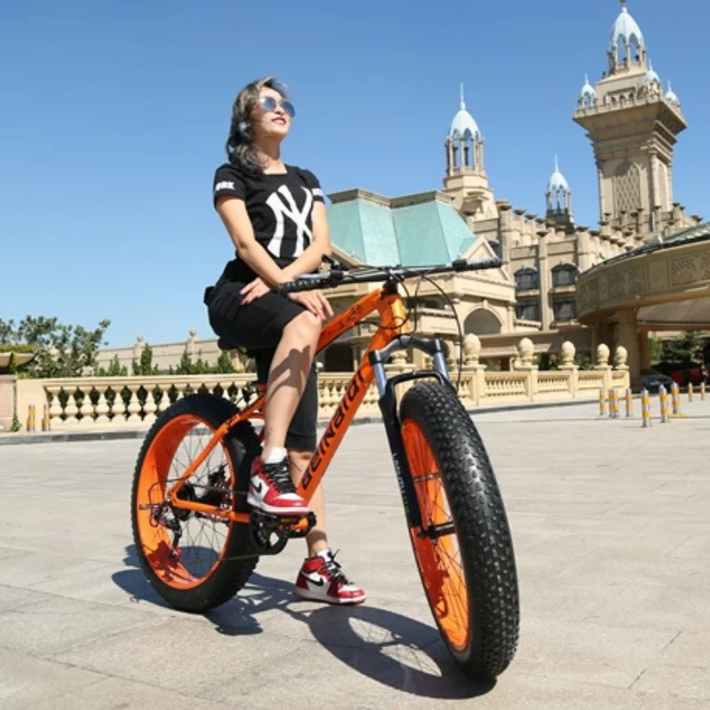 Фэтбайк Jueshuai фэтбайк с дисковыми тормозами 21 скорость колеса 26x4 0 дюйма Зимний