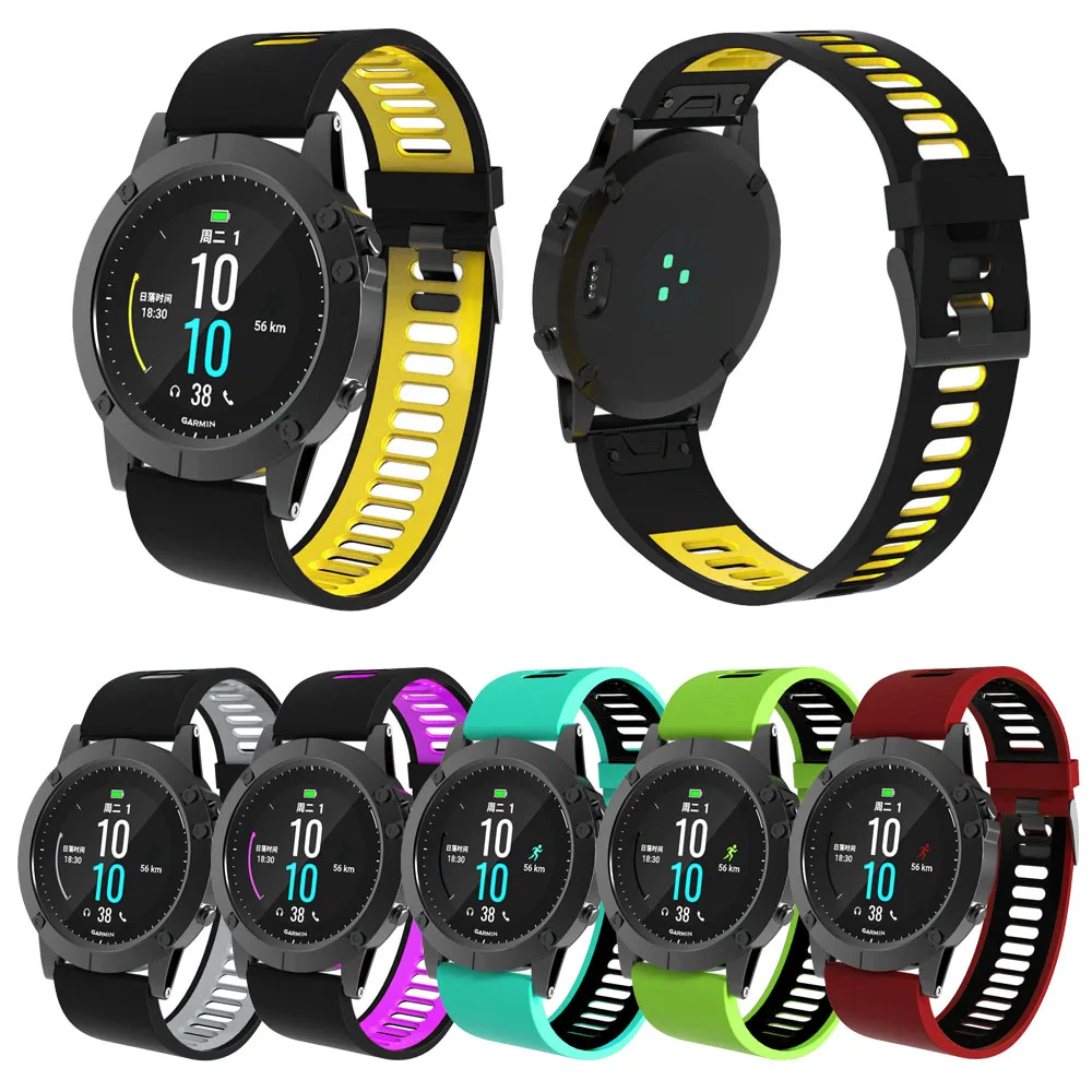 Силиконовый ремешок для часов Garmin Fenix 5/5 Plus Quick Release сменные Смарт часы 5