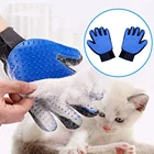 Перчатки для груминга домашних питомцев, щетка для вычесывания шерсти у кошек и собак, массаж собак