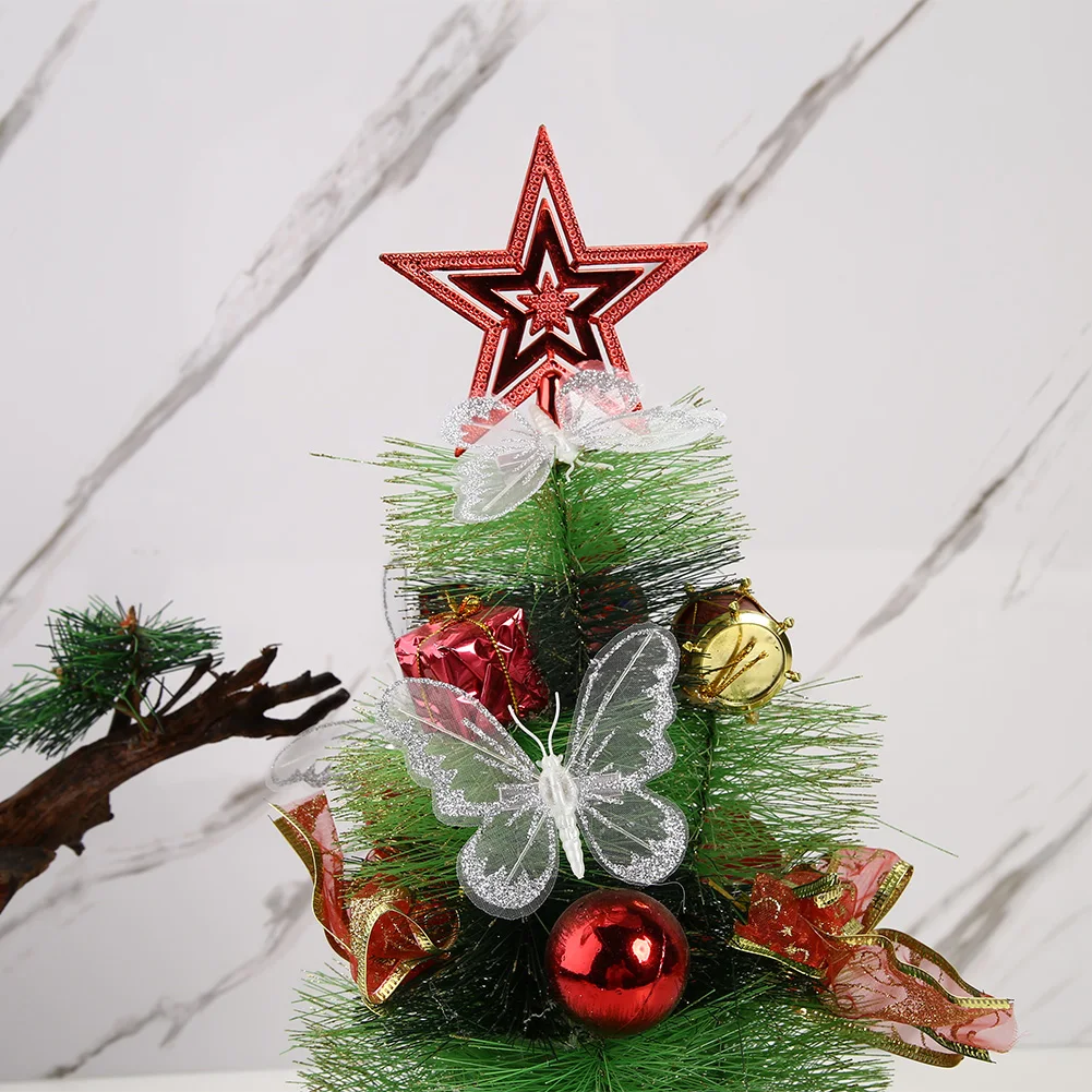 

12pcs Cute Butterfly Xmas Tree Clip Festival Decoration Christmas Party Desktop Ornament Holiday Props Decoration