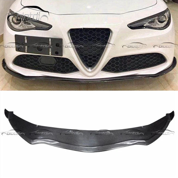 

Car Accessories Carbon Fiber Front Bumper Lip Chin Spoiler Winglet Splitter For Alfa Romeo Giulia Front Lip