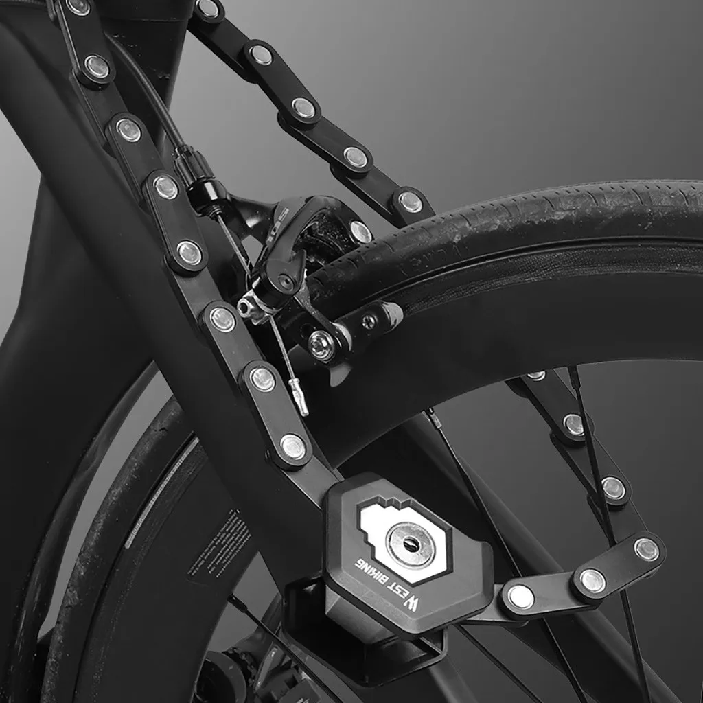 Замок для велосипеда складной 3 клавиши Гамбург замок сплав Противоугонная