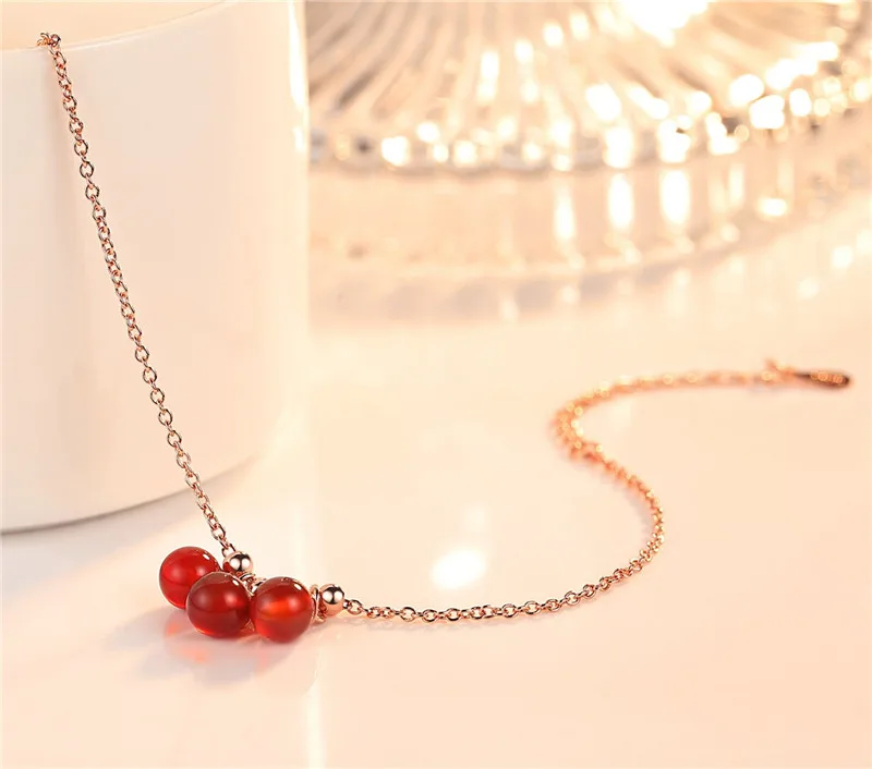 Очаровательные хрустальные красные шаровые ножные браслеты для женщин