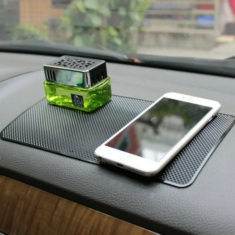 Нескользящий коврик для гаджета высококачественный черный из силикагеля с