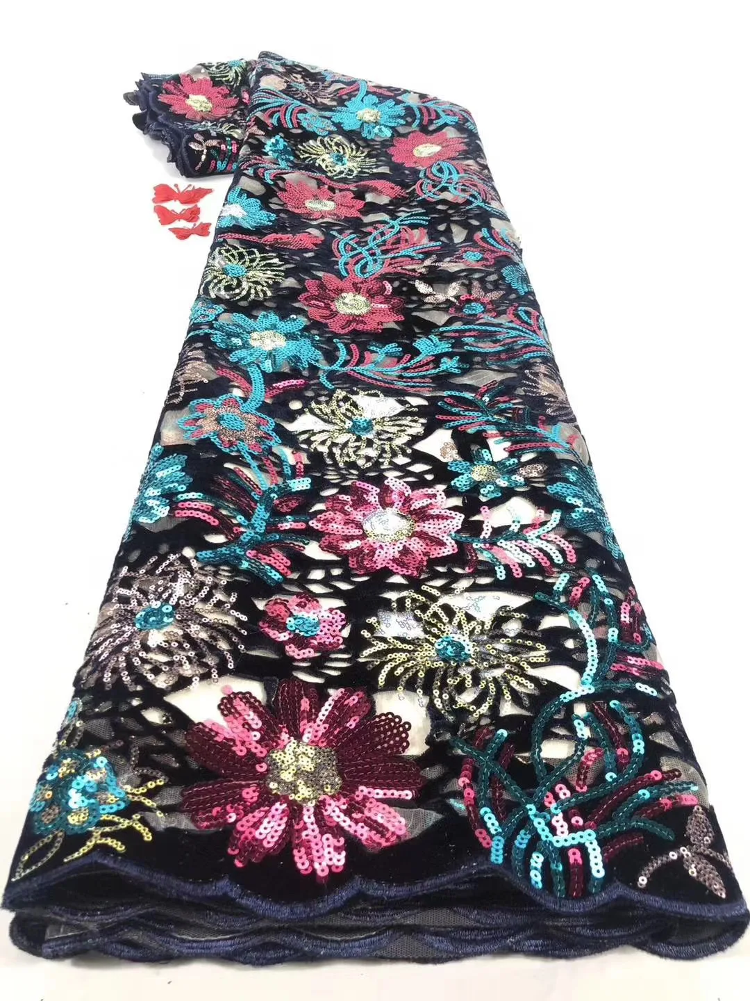 

Африканская кружевная ткань с блестками 2021 вышивка Нигерия кружевная ткань Высокое качество Французский Тюль кружевная ткань одежда FJ41151