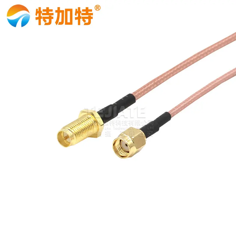 

1PCS TEJIATE SMA Outer Screw Inner Hole/Pin To SMA Inner Screw Inner Hole RF Connector Cable RG316 Wire 0.08~2M