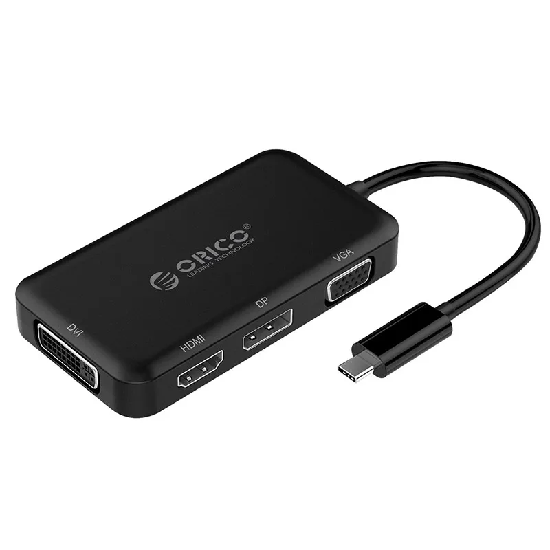 Hd-видеоинтерфейс Тип с разъемами типа C и HDMI/VGA/DP/DVI Многофункциональный