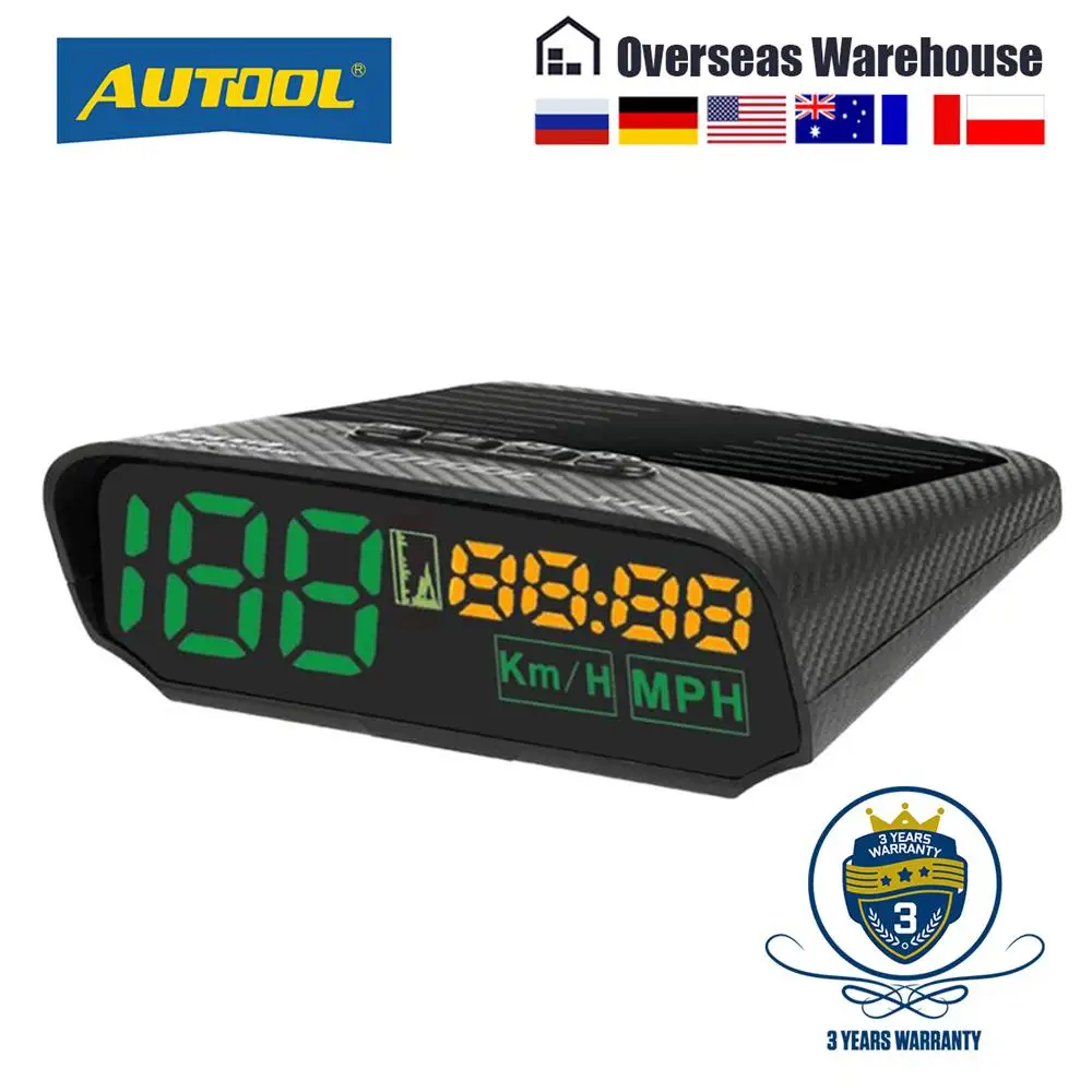 Автомобильный GPS датчик скорости AUTOOL X100 прибор для измерения и высоты автомобиля