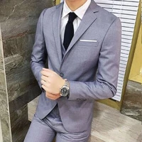 latest coat pant designs beige men suit prom tuxedo slim fit 3 piece groom wedding suits for men custom blazer terno masuclino
