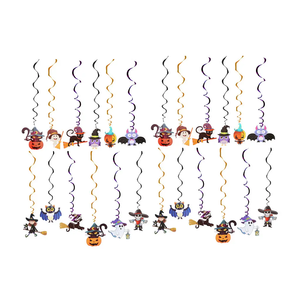 

2 Sets Delicate Creative Party Halloween Swirl Decoration Swirls Streamers Party Swirls