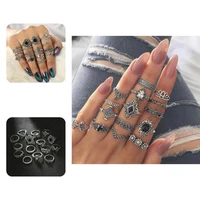 lightweight ladies ring sturdy jewelry bohemian style opening ring ring finger ring 15pcs