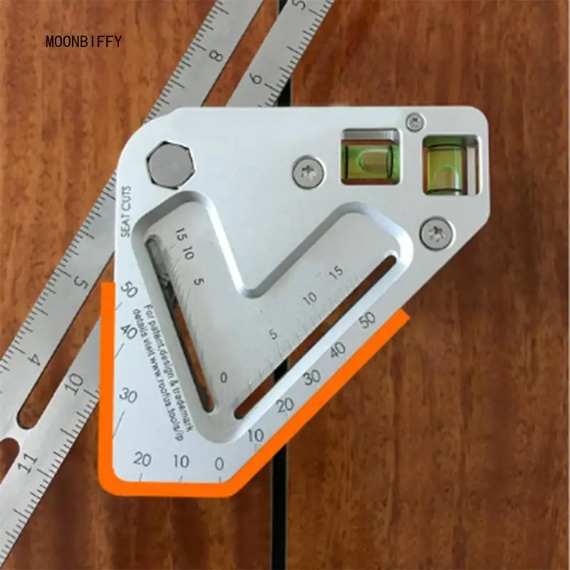 

Multi-function Explosive Angle Ruler Angle Ruler Triangle Level Spirit Level Protractor Woodworking Ruler