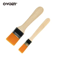 owden nylon glue brush wooden handle oil painting multi functional leather tool