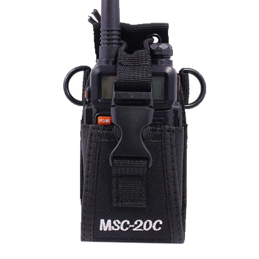 MSC-20C Нейлоновая сумка для переноски Чехол Радио Чехол держатель MSC-20A MSC-20B MSC-20C MSC-20E для иди и болтай walkie talkie “иди и UV-5R UV-82 BF-888S скун TYT - Цвет: MSC-20C