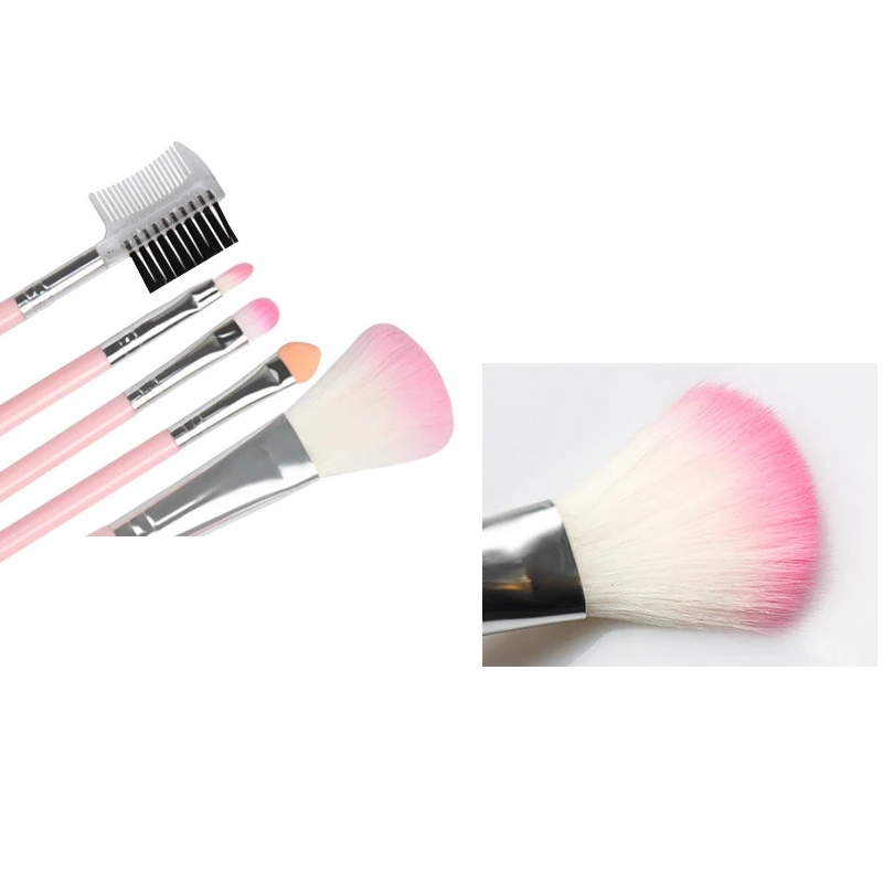 5 шт. инструмент для макияжа розовые кисти набор глаз губ комплект Набор румян