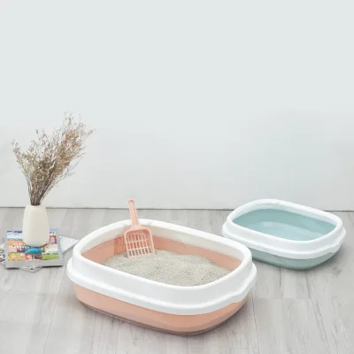 

Cat litter box Semi-enclosed cat toilet Splash proof detachable caixa de areia para gato Send a cat litter shovel