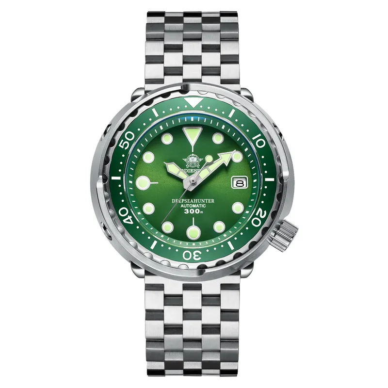 

Часы для дайвинга Addiesdive Tuna автоматические механические наручные часы Sunburst с зеленым циферблатом BGW9 светящийся юбилейный браслет 30 бар водо...