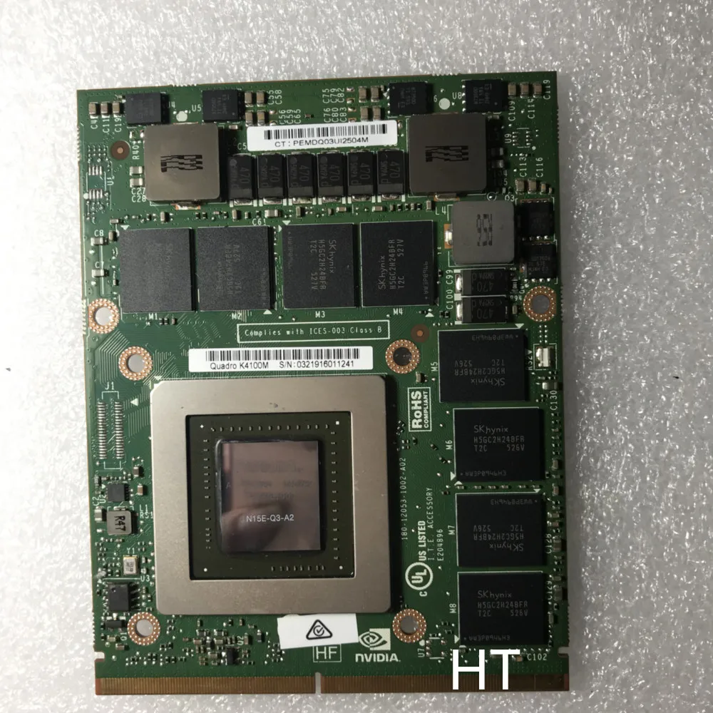 Видеографический графический процессор Tarjeta Gtx 780M GTX780M 4G K4100M 4 ГБ для Dell Alienware 18 M17X R5