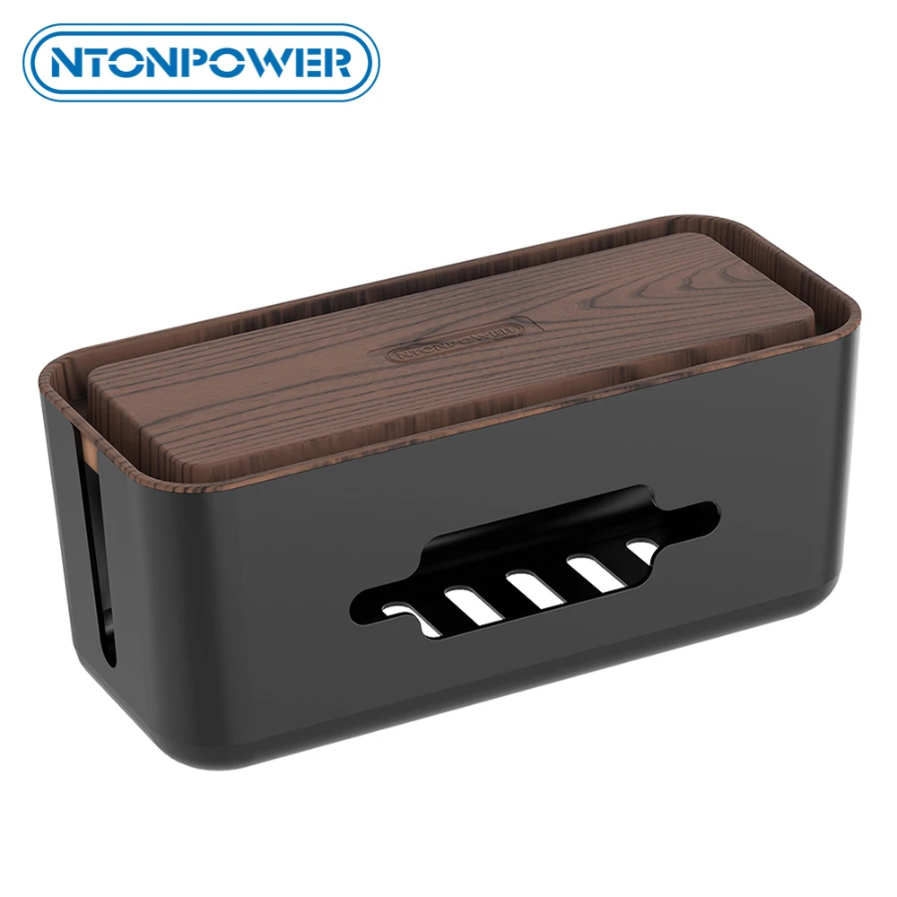 Блок управления кабелями питания NTON пластиковый ящик для хранения кабеля с