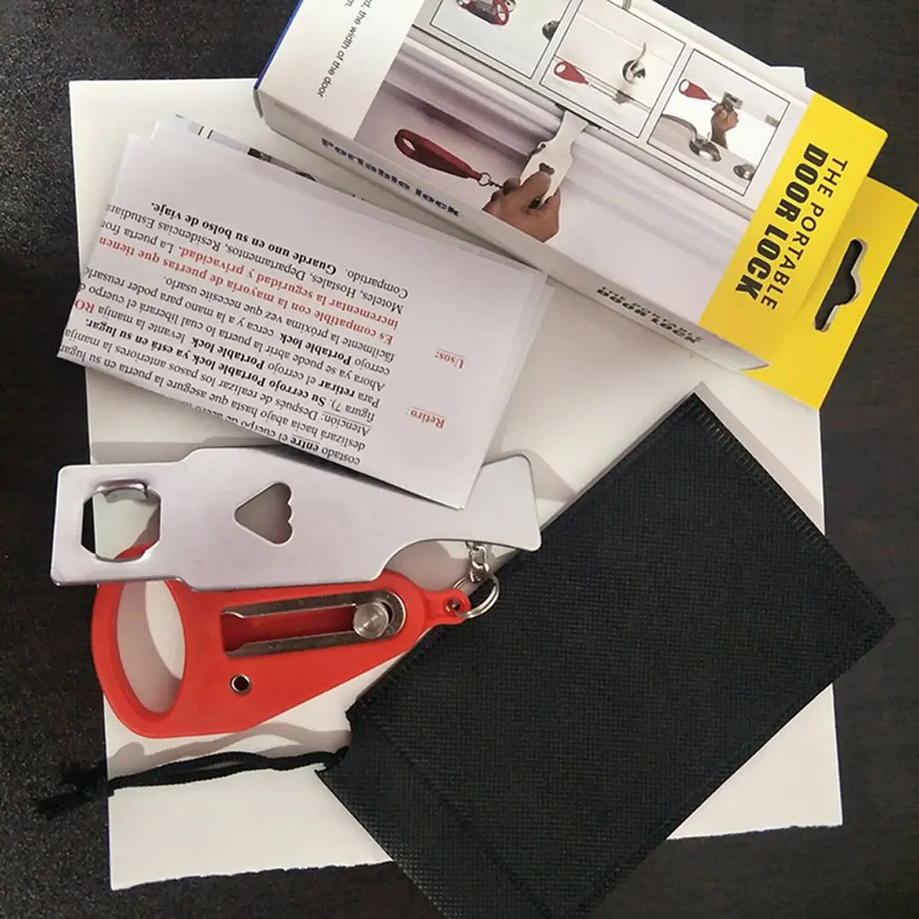 Портативный дверной замок для отеля самозащиты путешествий проживания |