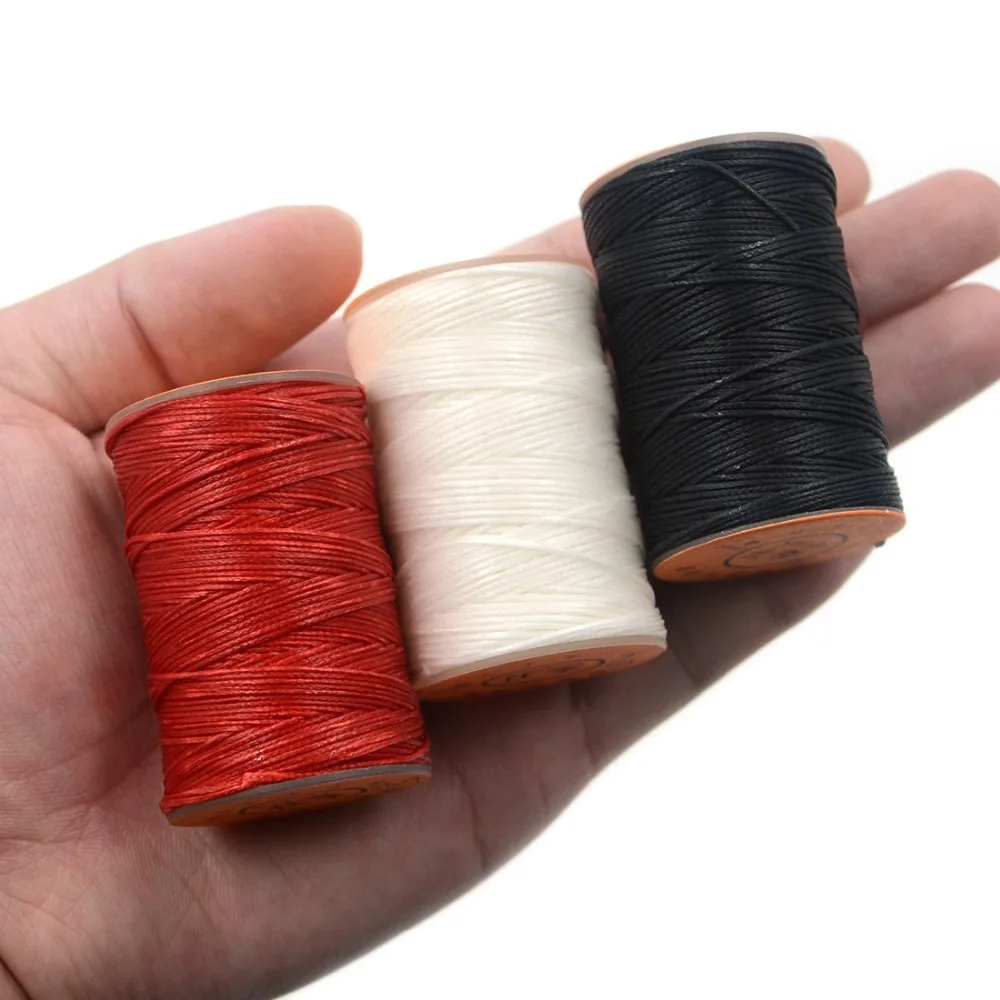 150D 0,8 мм 100 м вощеная нить шнур для DIY инструмент для рукоделия ручная строчка нить плоская Вощеная швейная линия одежда обувь Кожа