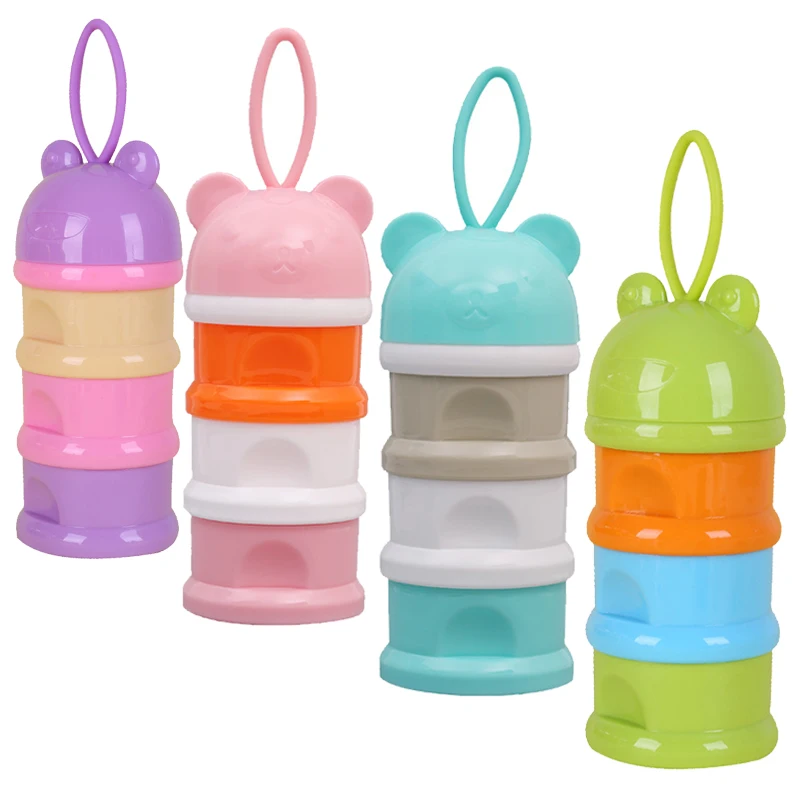 Милая лягушка медведь стиль портативная детская коробка для хранения еды