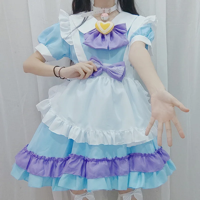 

Lolita Dress Alice Maid Halloween Costumes For Women Party Game Performance Clothing Cute Lovely Princess Dresses Anime Cosplay
