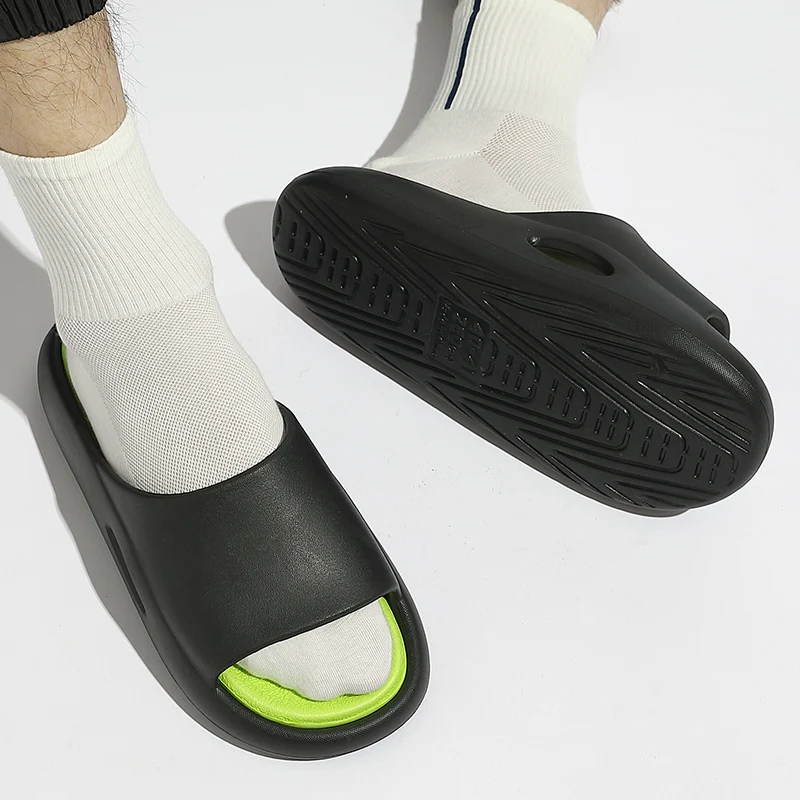 Шлепанцы мужские летние из ЭВА Нескользящие на толстой подошве | Обувь