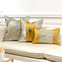 embroidery cushion cover 45x45cm modern new chinese style home decorative throw pillow cover 50x50cm luxury art decor pillowcase