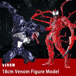 18cm Disney Red Venom Carnage Amazing Spiderman Bjd Joints Toys Movable Action Figure Model Toys Christmas Gift