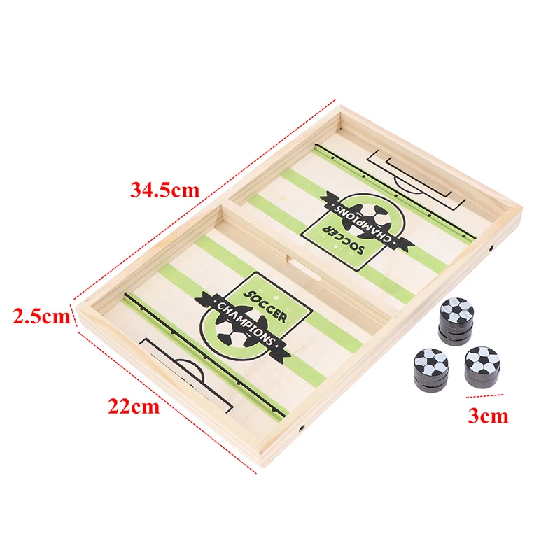 

Fast Sling Puck Game Paced Wooden Table Hockey Winner Games Battle Game