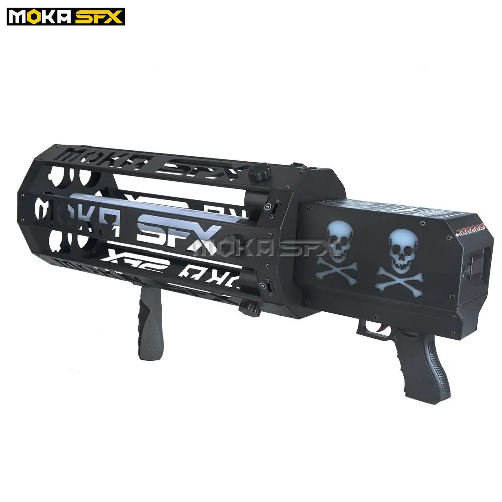 Handheld led Co2 Confetti Machine 6 shot Shot Gun Streamer Launcher Blaster Manual Control | Освещение