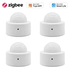 Датчик движения Zigbee Smart MINI, 1258 шт., с защитой от кражи, сигнализацией в реальном времени через приложение Tuya SmartLife, Zigbee Hub