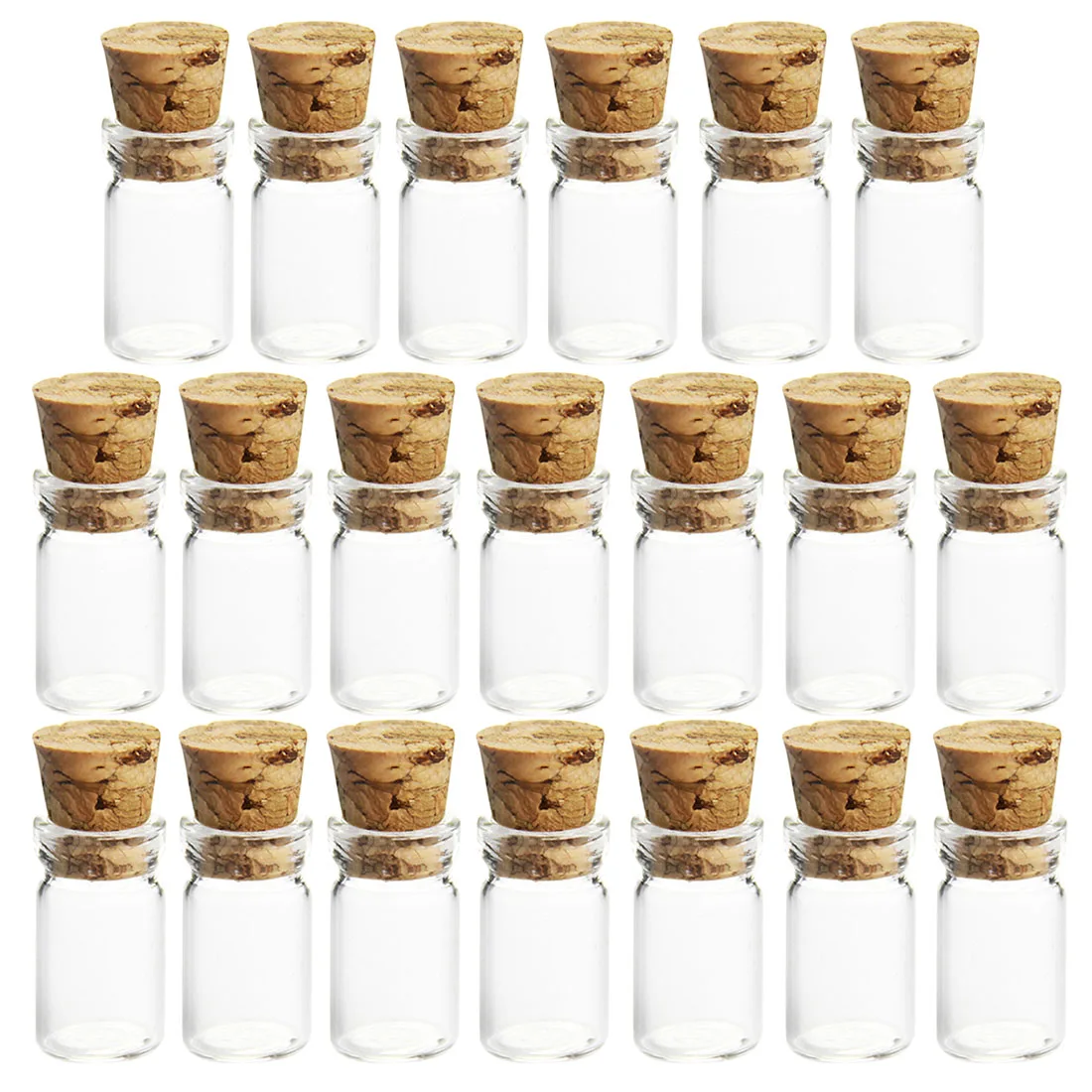 20Pcs 11x35mm 2ml Цена мини, из прозрачного стекла бутылки Флаконы пустой образец банки с пробкой сообщение флакон свадьбы желаний бутылка, Лидер продаж - Цвет: 20Pcs 11x35mm 2ml