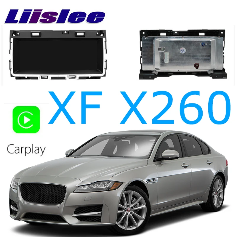 LiisLee Автомобильный мультимедийный GPS аудио Hi Fi Радио стерео для Jaguar XF XFR X260 2015 ~ 2018
