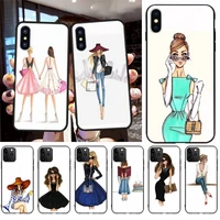penghuwan beautiful love dress shopping girl cover soft shell phone case for iphone 11 pro xs max 8 7 6 6s plus x 5s se xr case