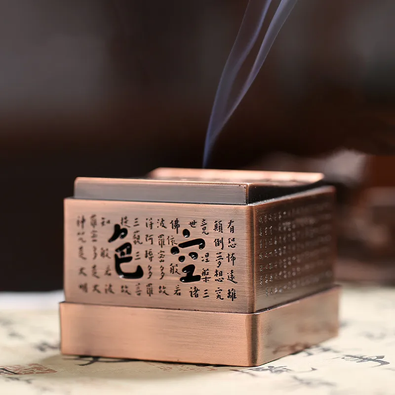 Курильница для благовоний 2 часа с катушкой сандаловое дерево кадило под старину