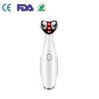 Радиочастотный массажер для красоты, ярко-красный свет, вибрация для лица, против морщин, старения глаз, светодиодная подсветка, 6 в 1, многофункциональное косметическое устройство