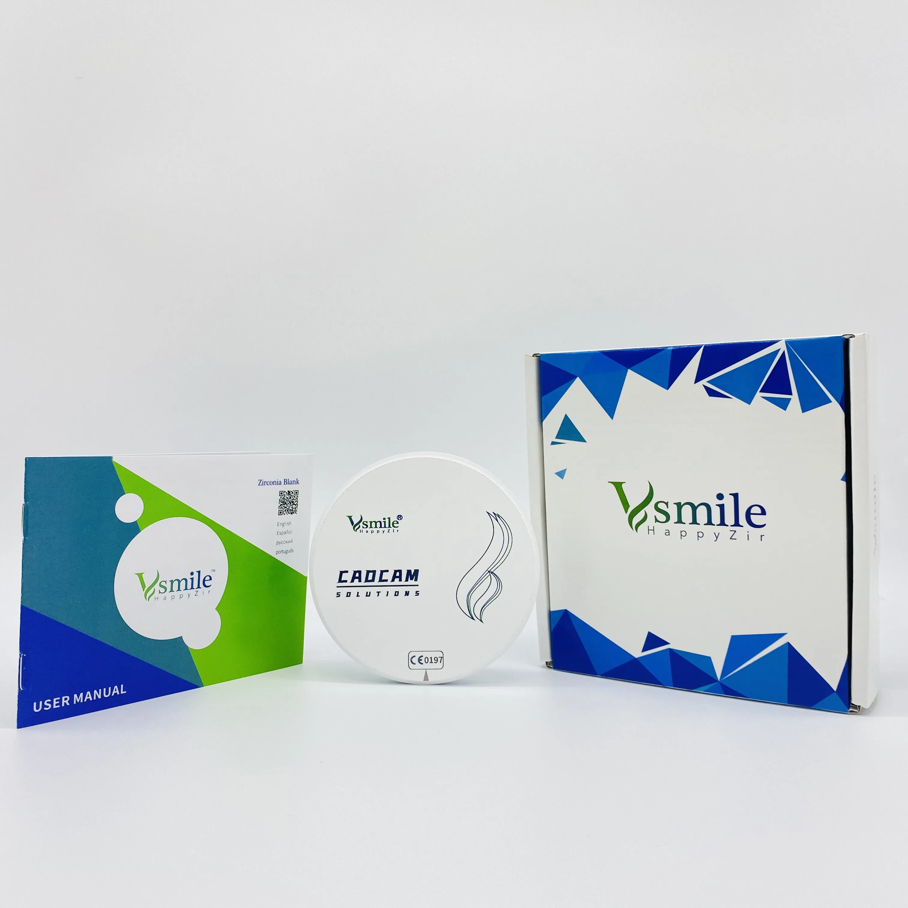 

Vsmile HT Zirconia White Blocks with 1350Mpa and 37% Translucency Compated with 98mm Open CADCAM System Dental Technician