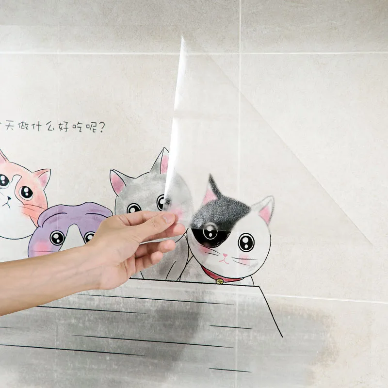 Мультяшные маслостойкие настенные Стикеры кухонные обои водонепроницаемые