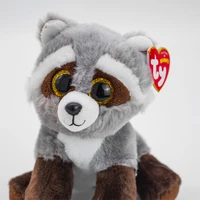 1525cm ty beanie bandit sparkly glitter eyes the raccoon cute animal doll birthday decorations gift soft stuffed plush toy kids