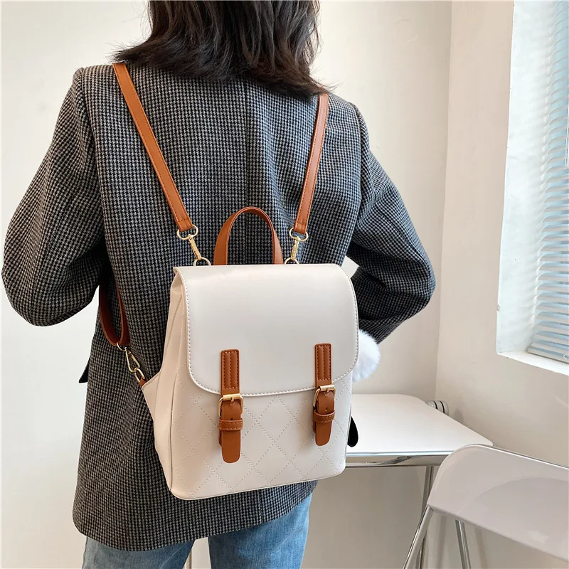 

Luxury Mini Backpack Women Designer Elegant Leather 2021 Shoulder Bag Multi-Purpose Small Backpack Travel Bag For Girls