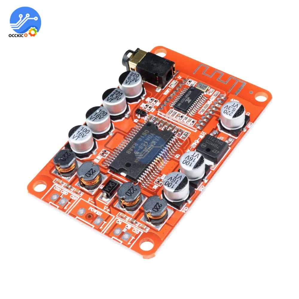 YDA138 цифровой усилитель с Bluetooth доска класса D 2*15 Вт стерео HIFI аудио звуковая плата динамик с регулировкой громкости усилитель доска 2x15 Вт