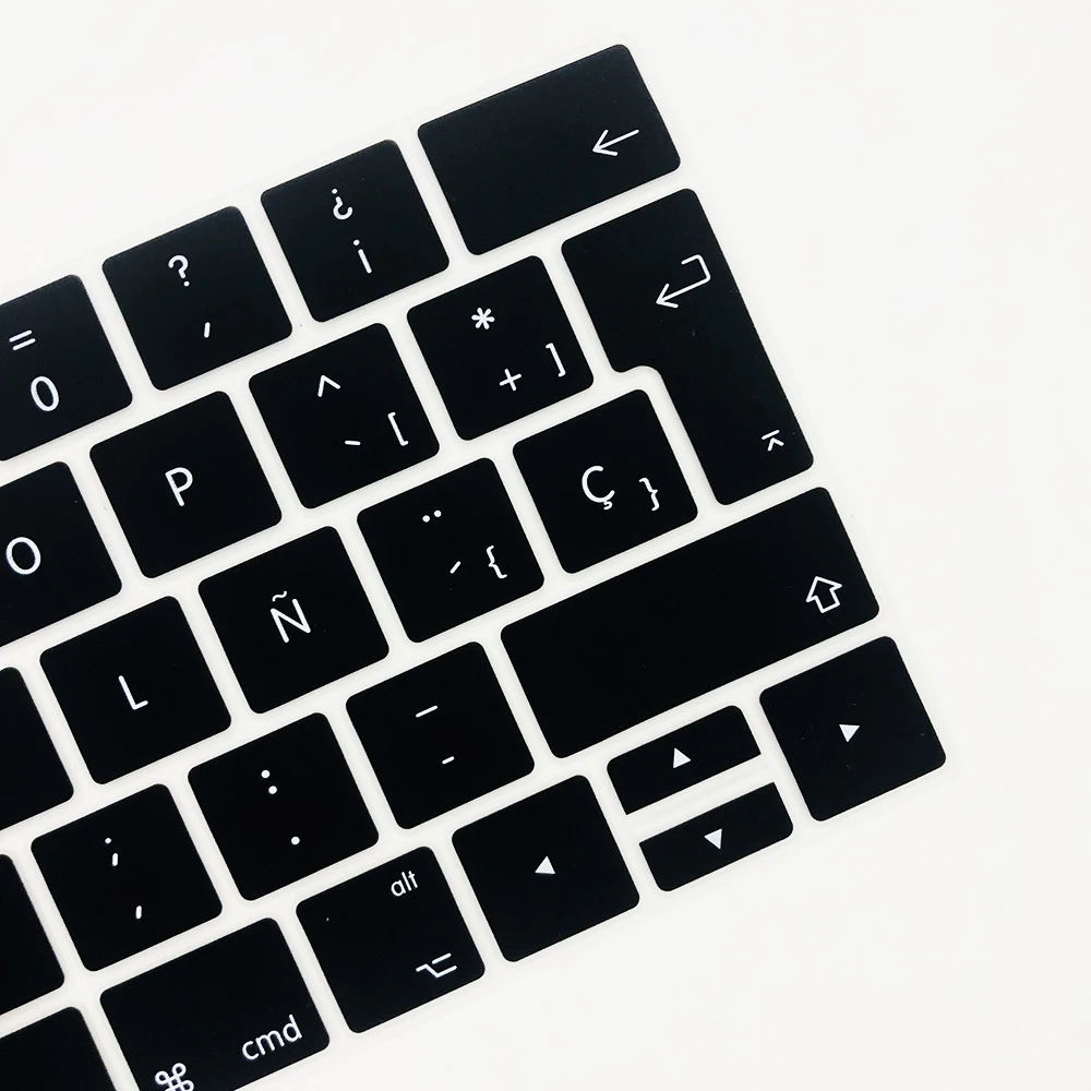 Spanish EU-Enter EU-Key Keyboard Cover Protector for Macbook Pro 13Air 11 12 15 touch bar A1706/A1466/A1707/A1990/A2159/A1932