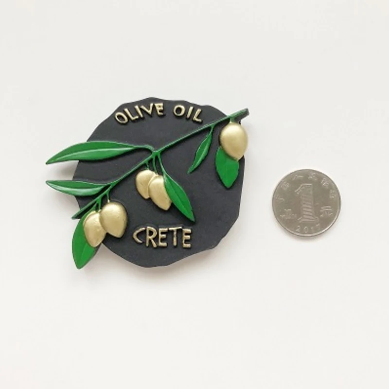 Дорожные сувениры 3D резиновые наклейки на холодильник Афины Греция Санторини